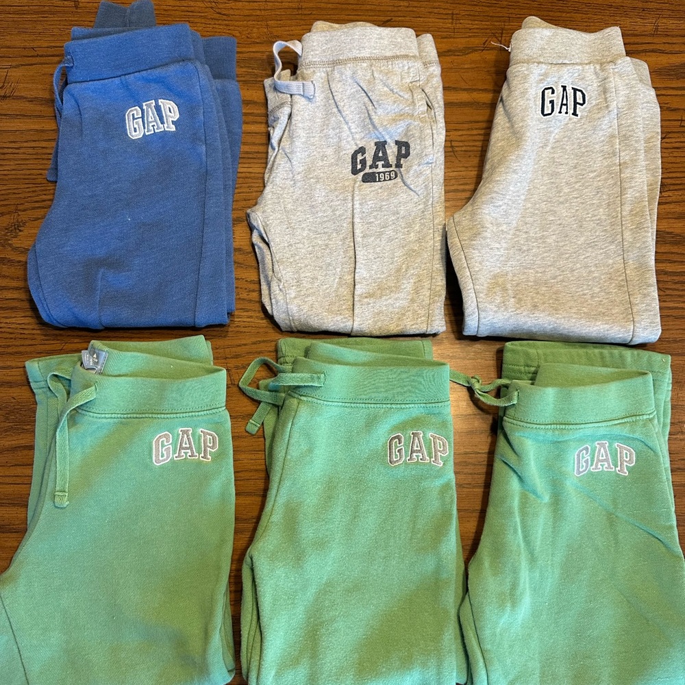 BABY GAP Blue, Gray & Green Sweatpants Comfortable Joggers